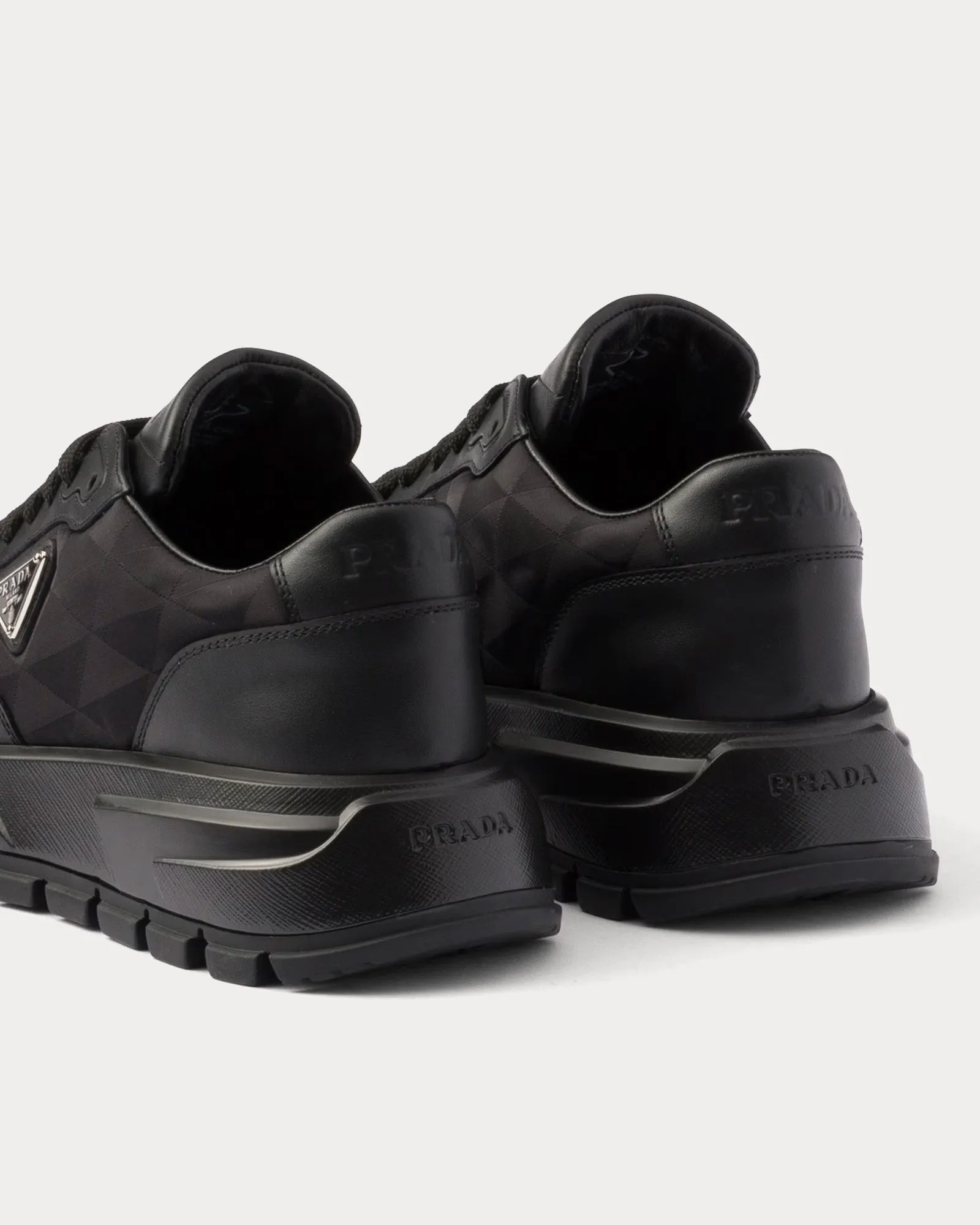 Prax 01 Re-Nylon Black Low Top Sneakers