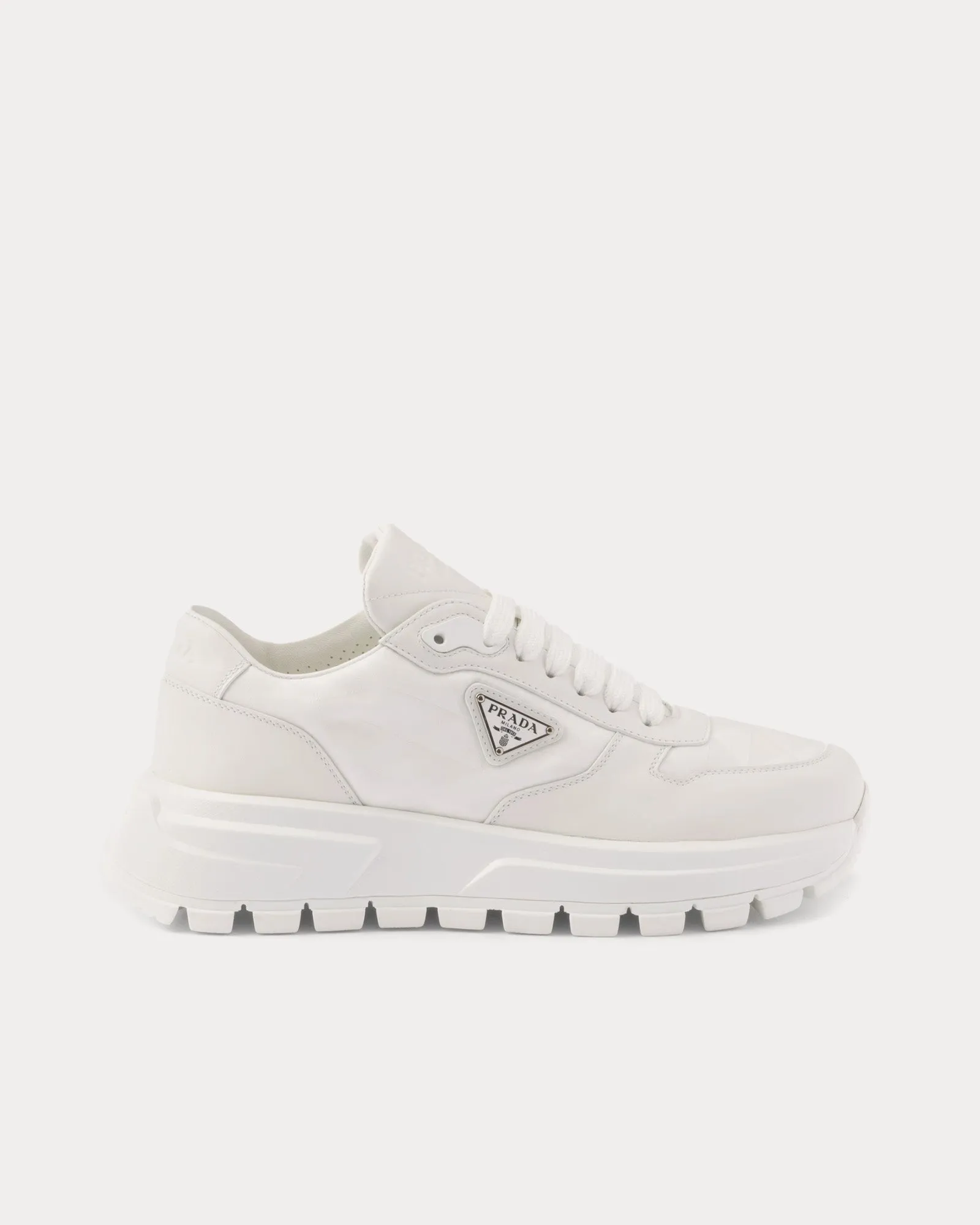 Prax 01 Re-Nylon White Low Top Sneakers