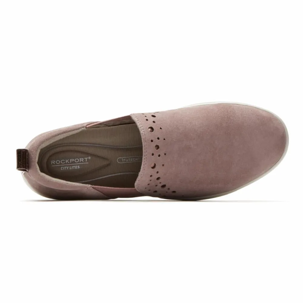 Rockport Women CITY LITE ARIELL DBL GORE PETAL/SUEDE