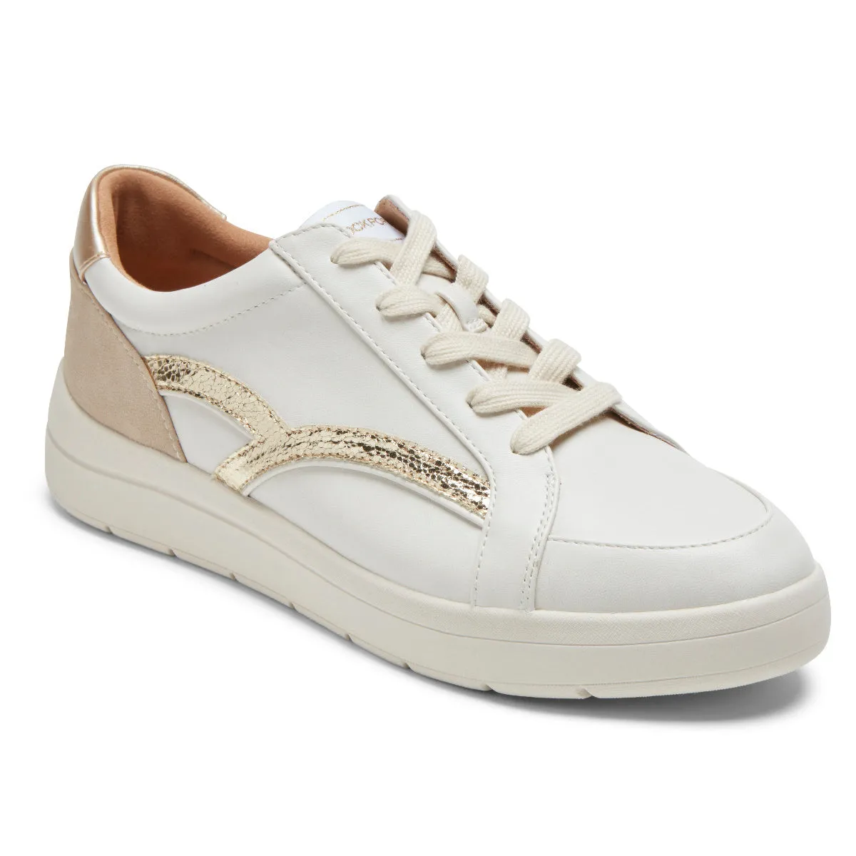 Rockport Women's TF Navya Retro Sneaker Party White CI9968
