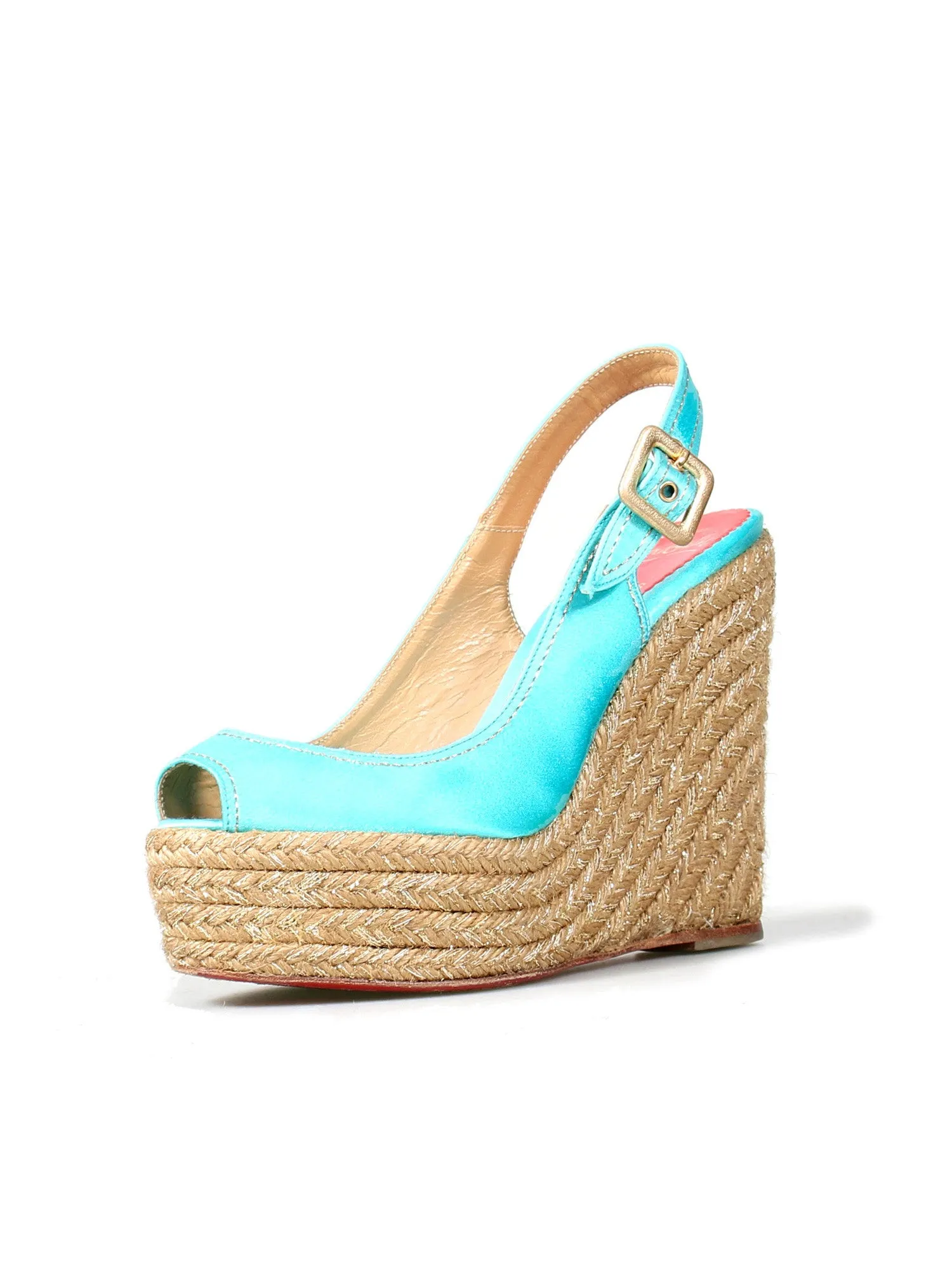 Satin Platform Wedges