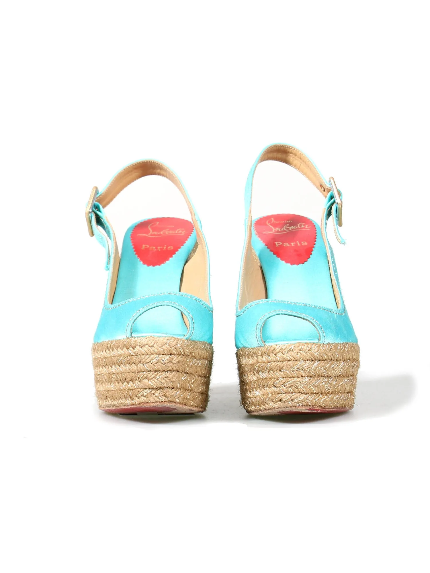 Satin Platform Wedges