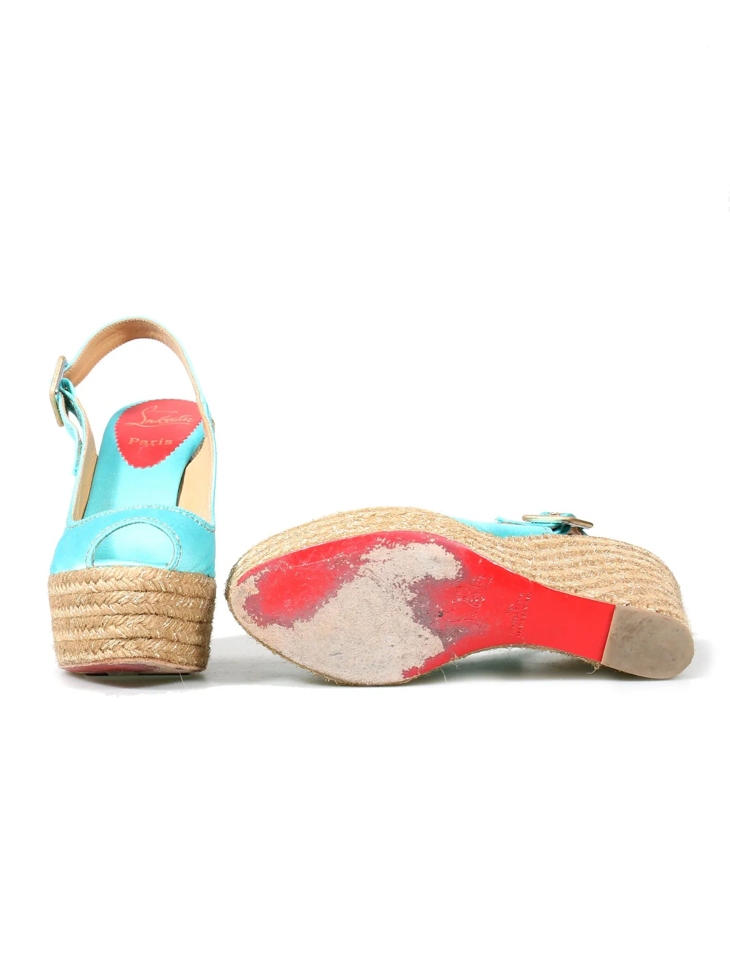 Satin Platform Wedges