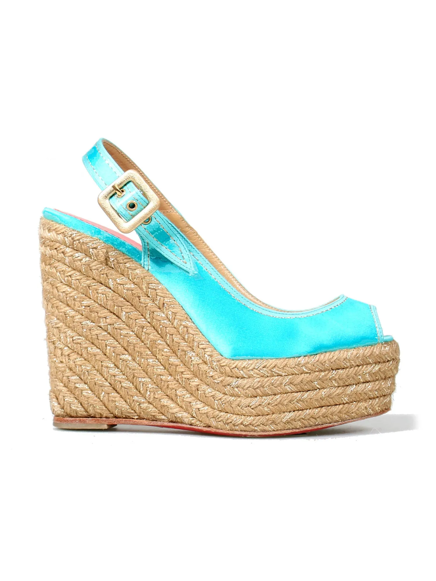 Satin Platform Wedges