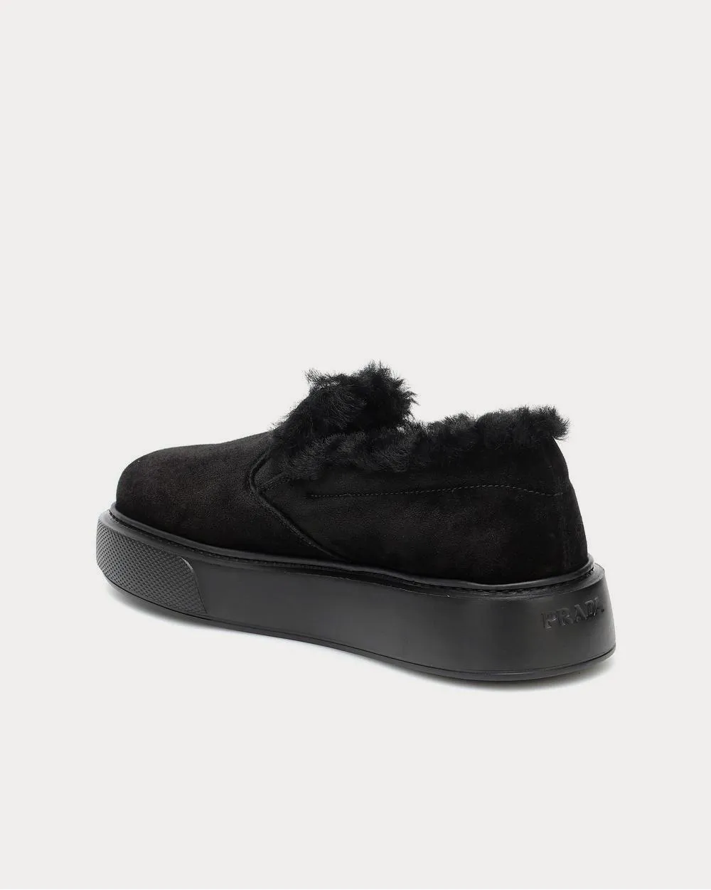 Shearling-lined suede Nero Low Top Sneakers