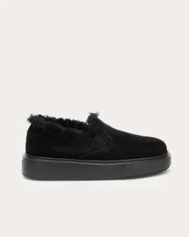 Shearling-lined suede Nero Low Top Sneakers