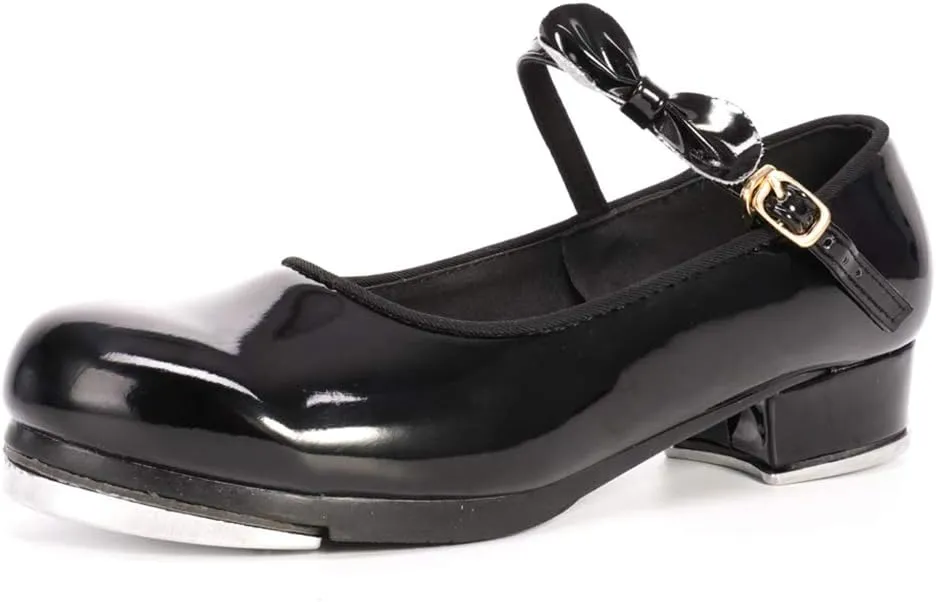 SWDZM Women's & Girl's Jazz Tap Dance Shoes Tap-Flex Patent Leather Tap Shoe,WX-208