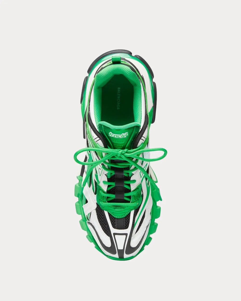 Track 2.0 White / Green / Black Low Top Sneakers