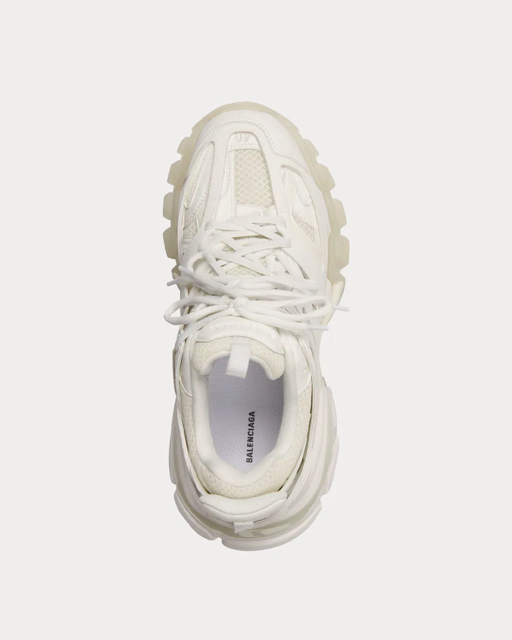 Track Dark Mesh & Nylon White Glow Low Top Sneakers
