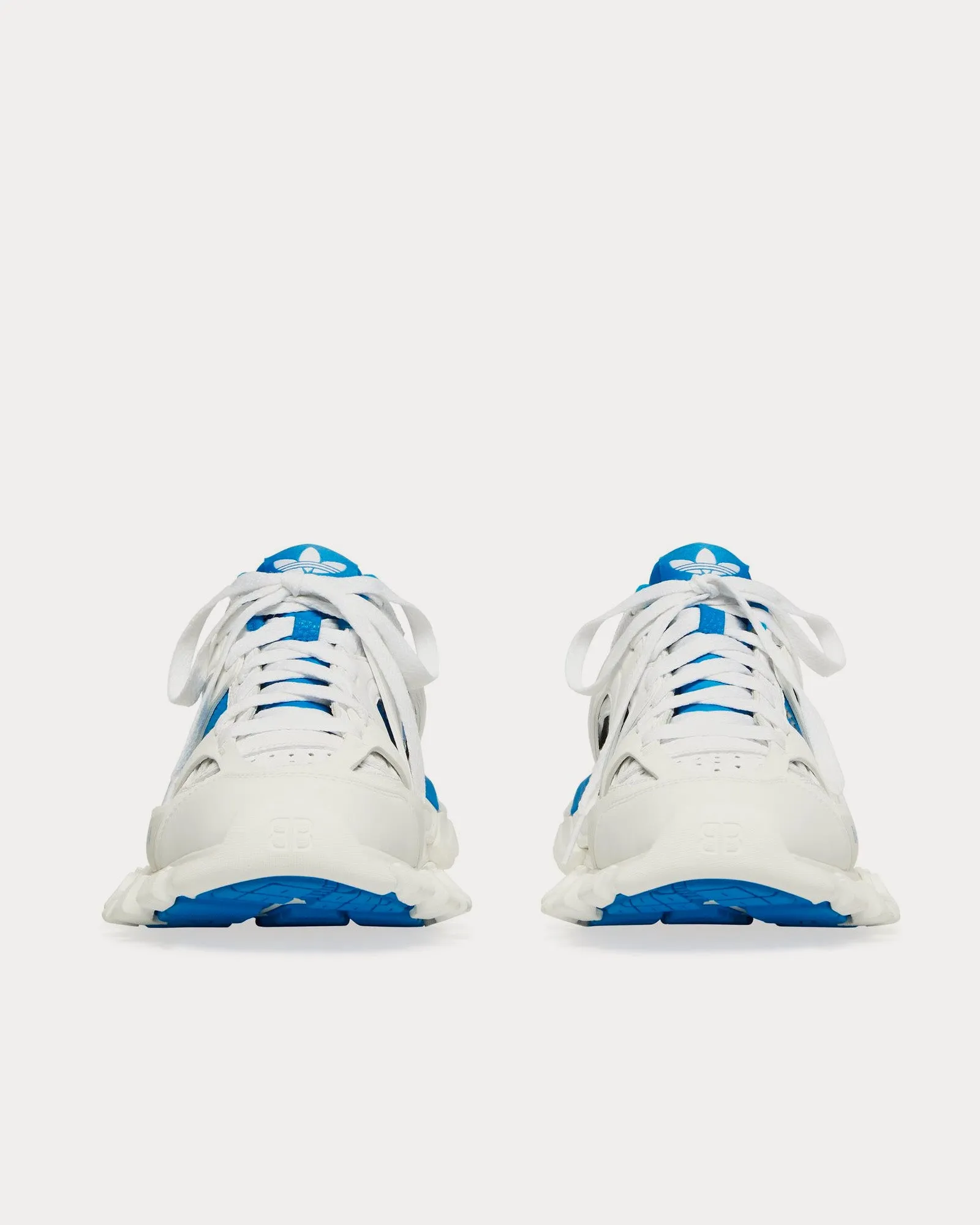 Track Forum White / Blue Low Top Sneakers