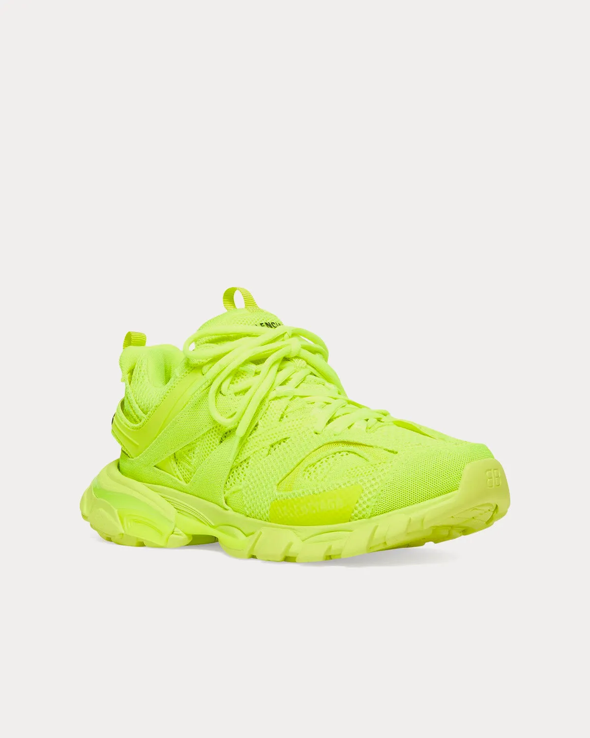 Track Full Mesh Neon Yellow Low Top Sneakers