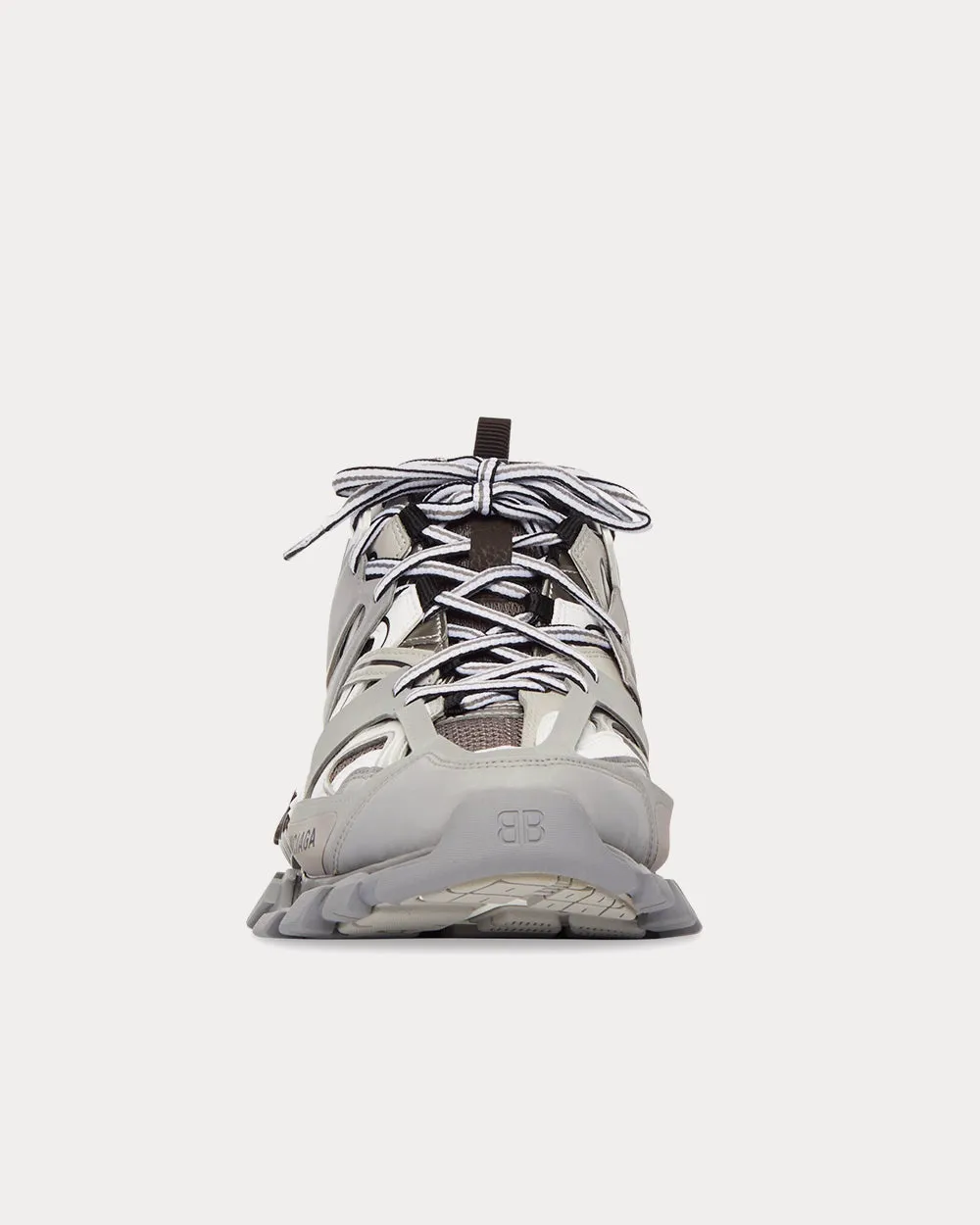 Track LED Mesh & Nylon Grey Low Top Sneakers