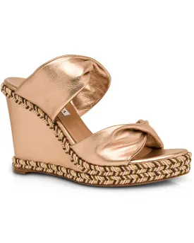 Twist Espadrille Sandal in Light Copper