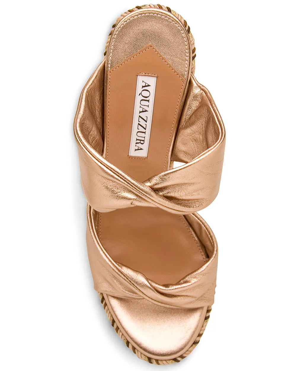 Twist Espadrille Sandal in Light Copper
