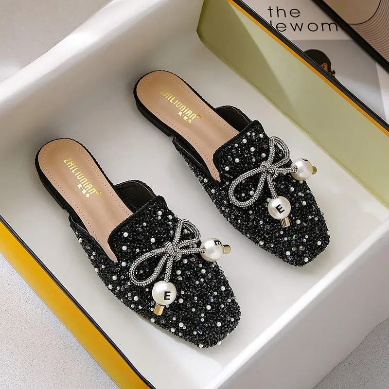 vanccy Flat Fashion Toe Slippers
