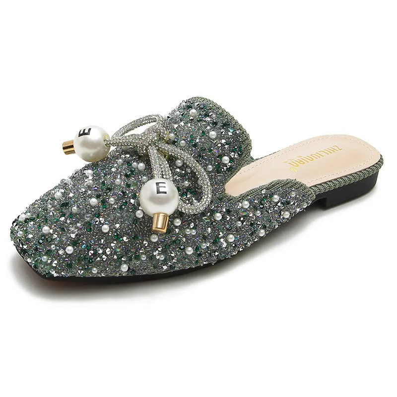 vanccy Flat Fashion Toe Slippers