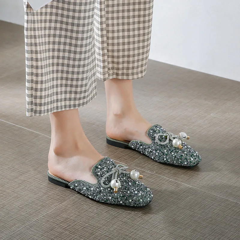 vanccy Flat Fashion Toe Slippers