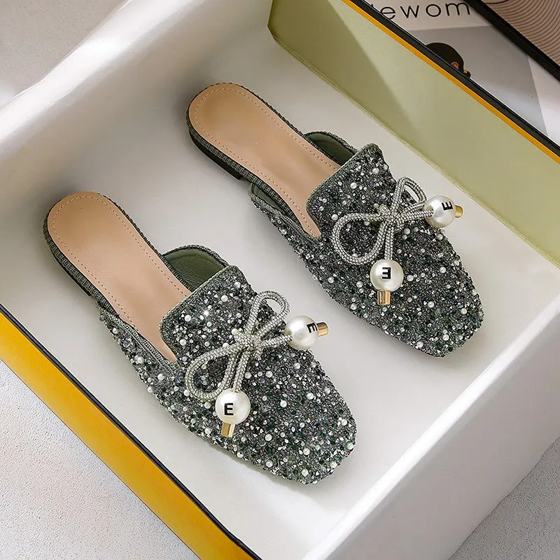 vanccy Flat Fashion Toe Slippers