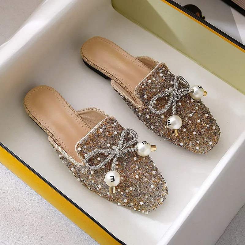 vanccy Flat Fashion Toe Slippers