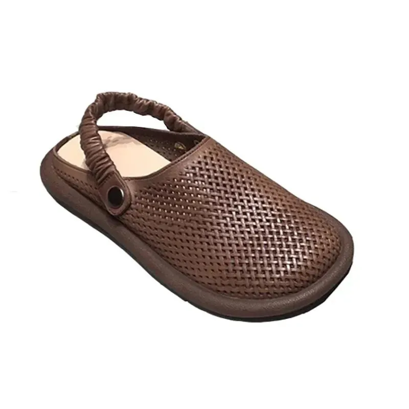Vintage Charm Cowhide Women's Sandals