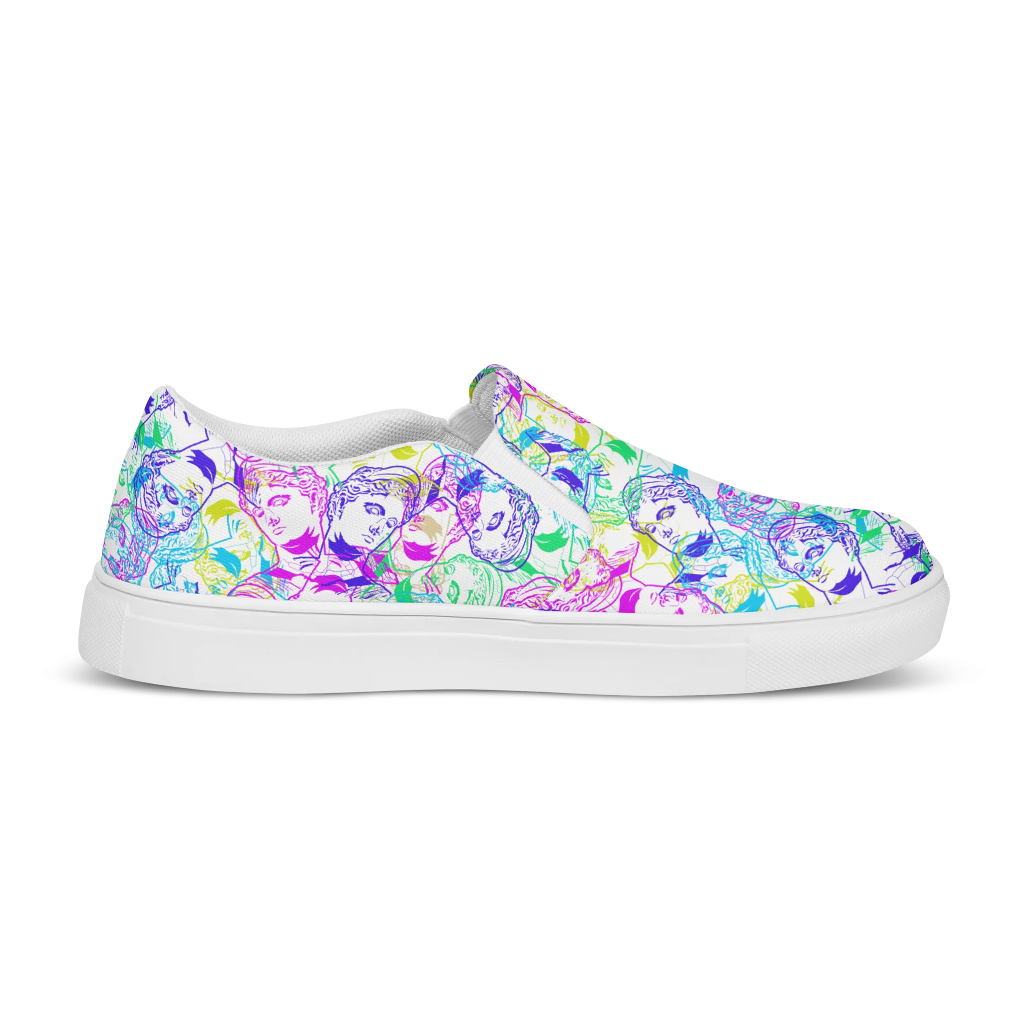 VOSRIO Select CMYK Womens slip-on canvas shoes