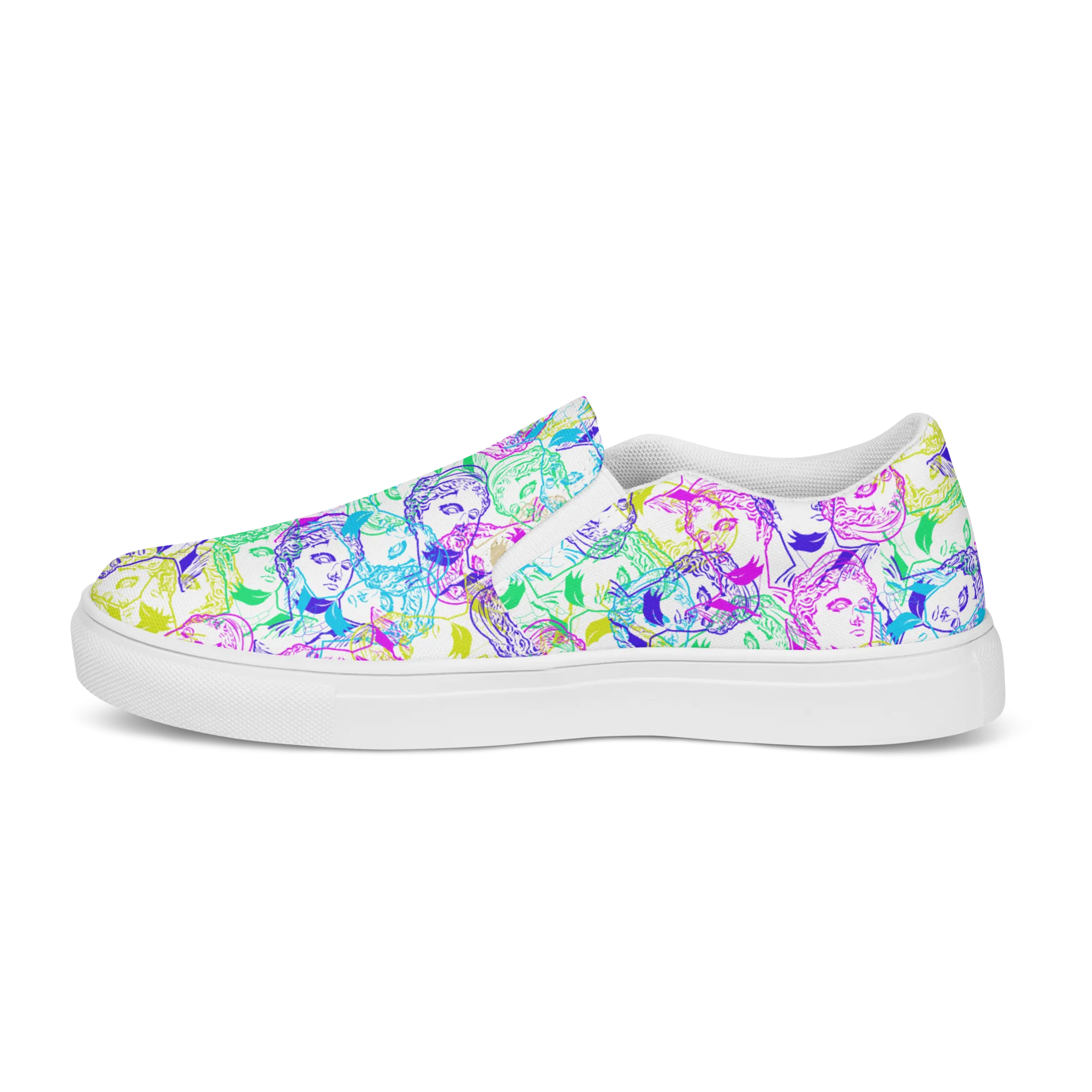 VOSRIO Select CMYK Womens slip-on canvas shoes