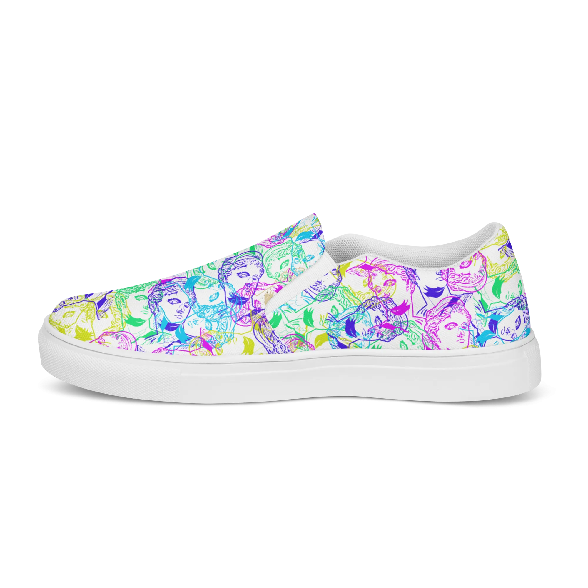 VOSRIO Select CMYK Womens slip-on canvas shoes