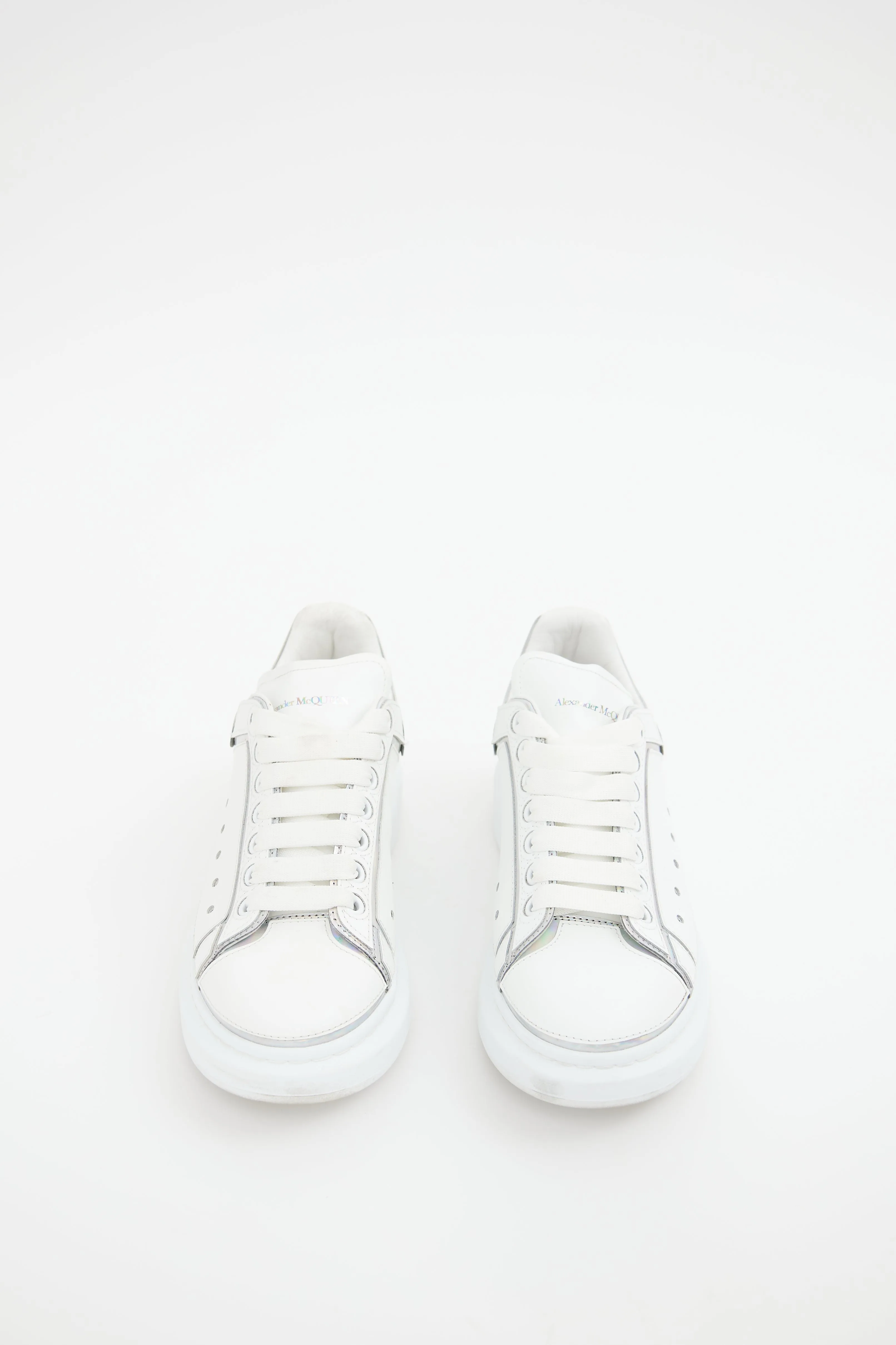 White & Silver Larry Sneaker