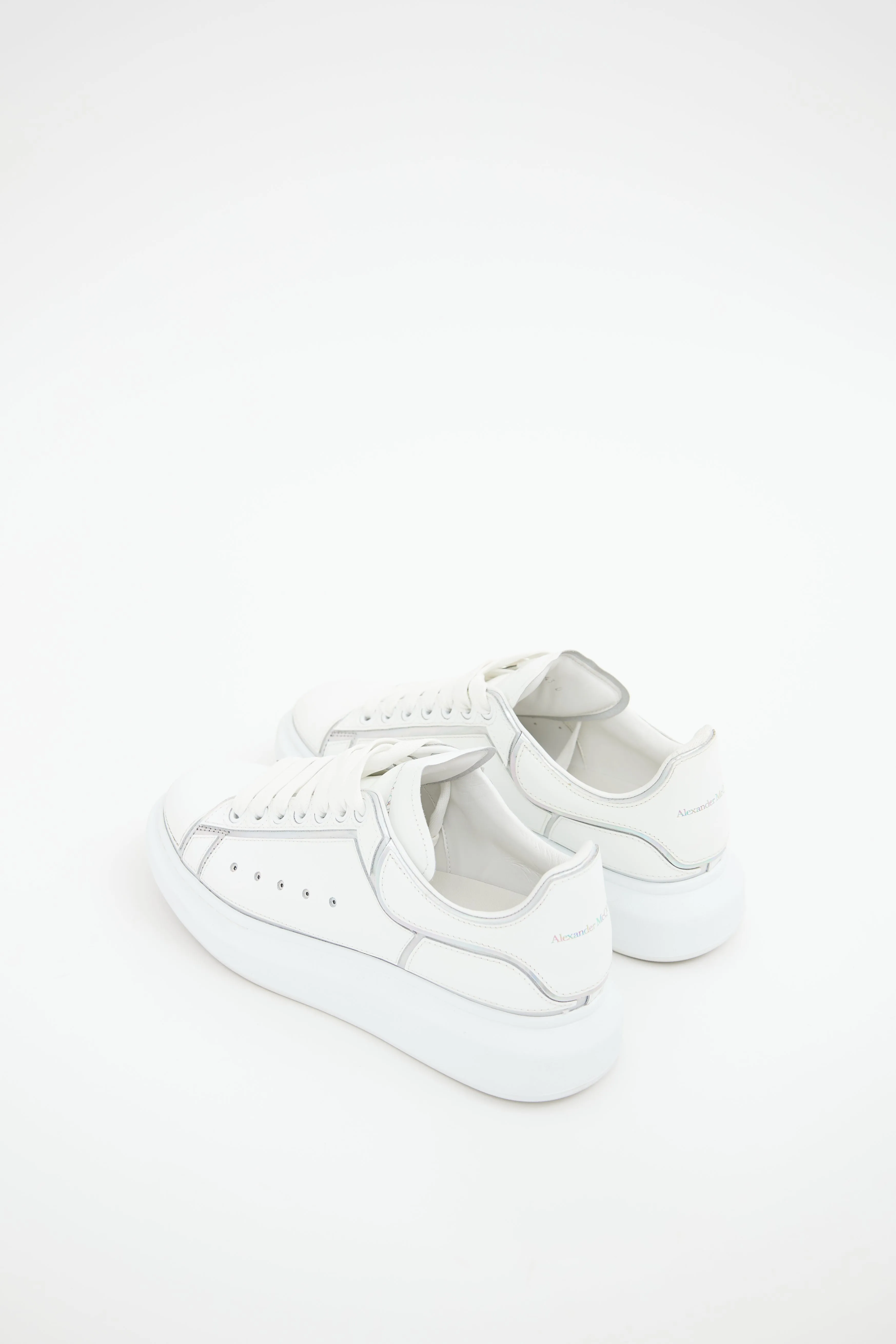 White & Silver Larry Sneaker