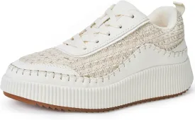 Women Crochet Platform Chunky Sneakers Comfortable Casual Tennis Shoes Fashion Sneaker Chunky Walking Shoes