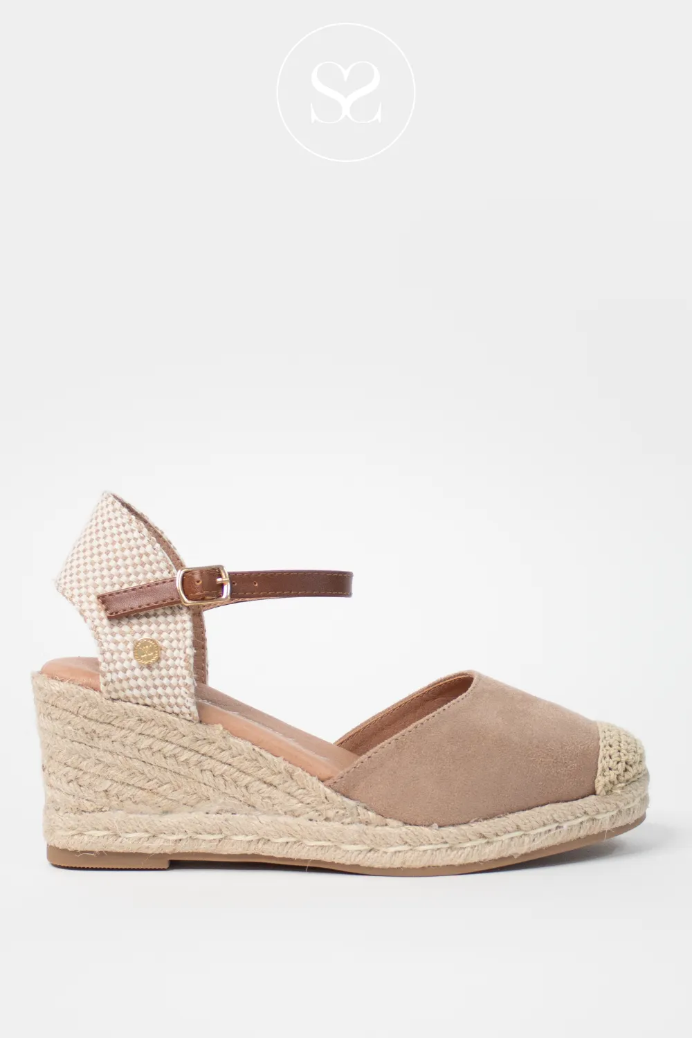 XTI 140746 BEIGE SUEDE ESPADRILLE WEDGES