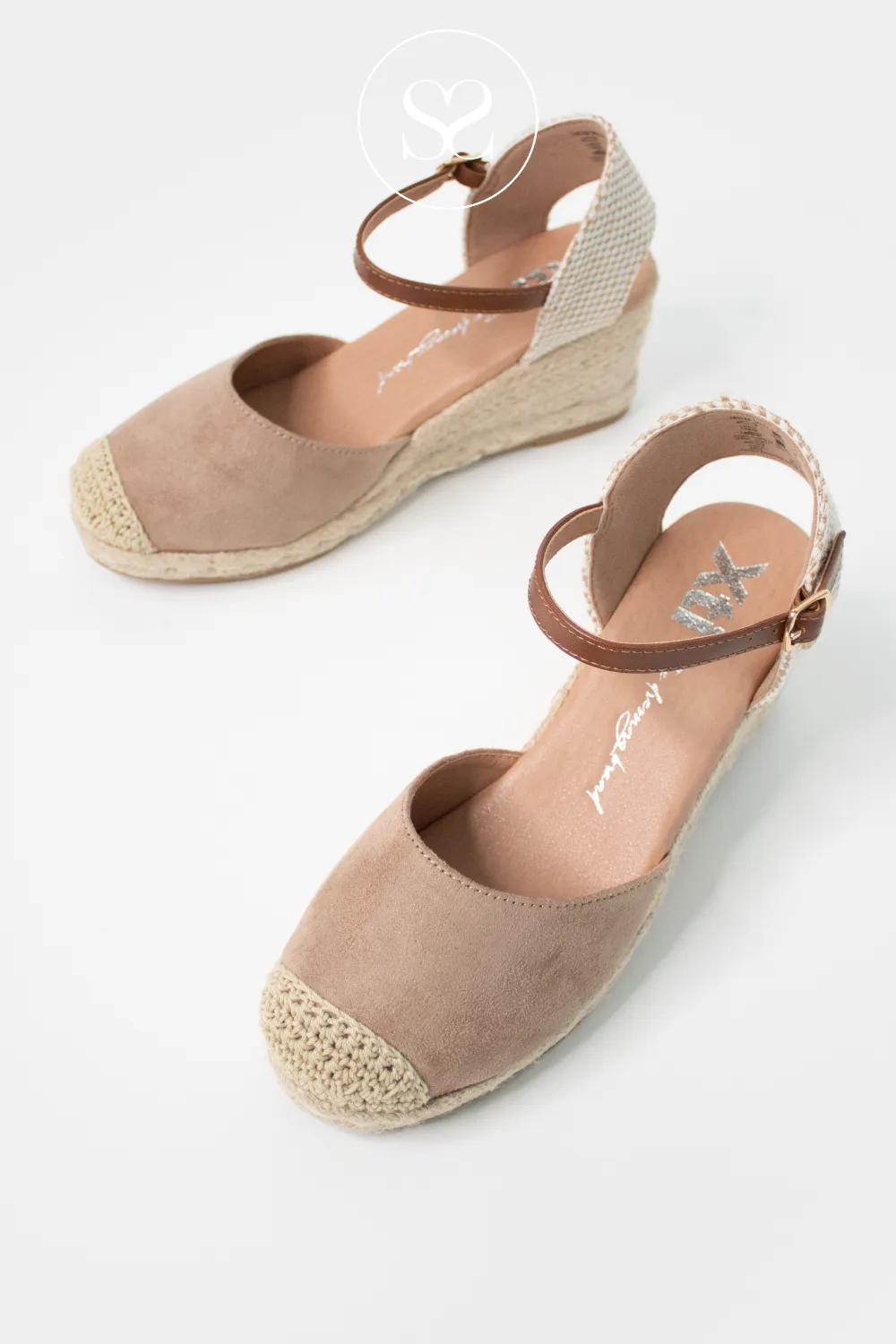 XTI 140746 BEIGE SUEDE ESPADRILLE WEDGES